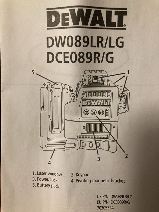 Laser 360 DeWalt 089LR/LG