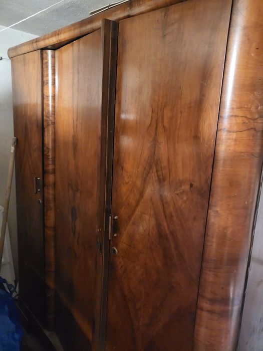 Szafa trzydrzwiowa antyk z drzewa akacjowego