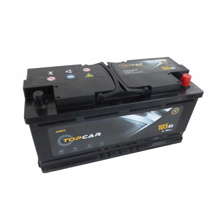 Akumulator AGM 105Ah 950A Prawy Plus 900A