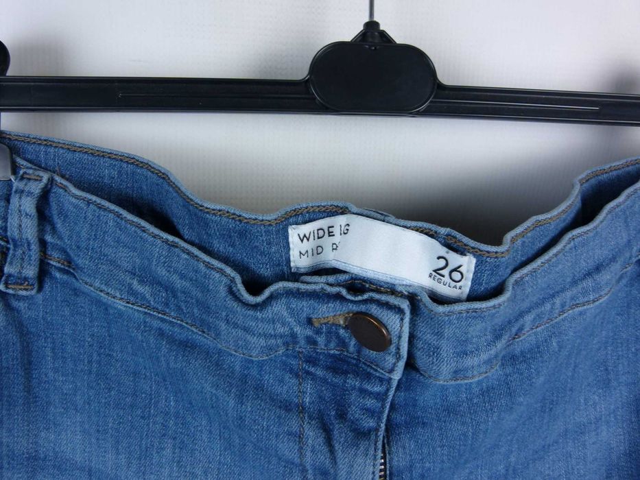 Next spodnie jeans lampasy szeroka nogawka 26R / 54