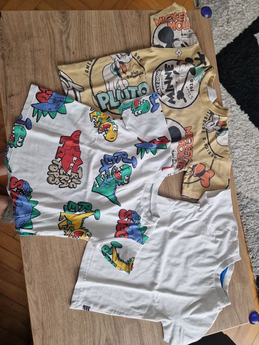 3 bluzeczki/t-shirt z krótkim rękawem