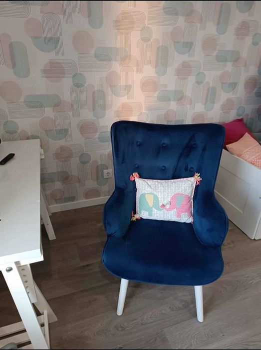 Vendo cadeirões azuis