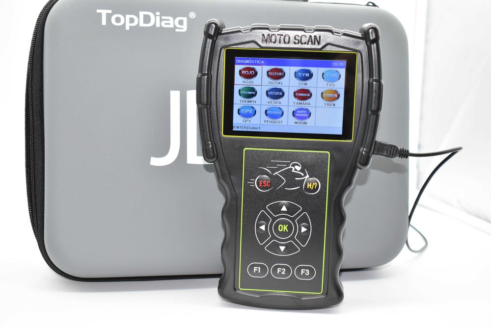 Máquina Diagnóstico OBD Mota – OBD profissional moto + Kit Cabos M100