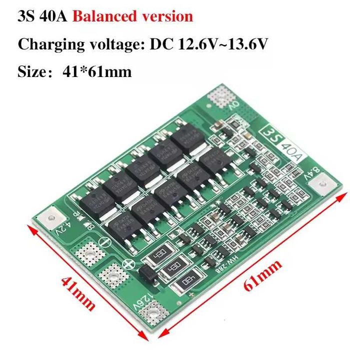 BMS LiIon 3.7V LiFePo4 3.2V 1S 2S 3S 4S 5S балансировка балансування
