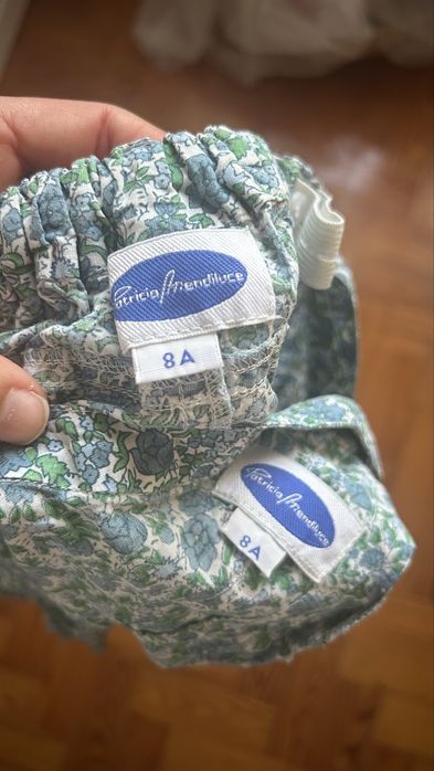 Conjunto algodao florzinhas