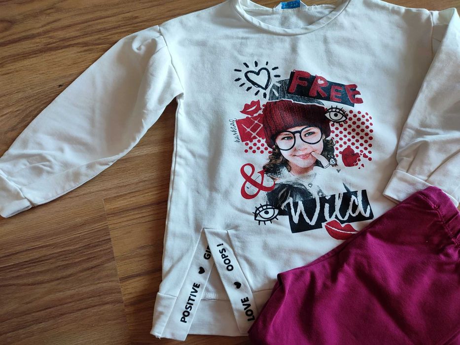 Komplet bluza legginsy mayoral roz 116 - nowe