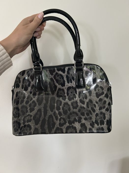 Torebka lakierowana panterka