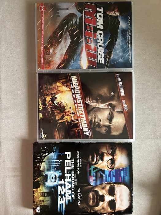 Zestaw 3 filmow akcji : Mission Impossible 3; Niepowstrzymany; Metro..