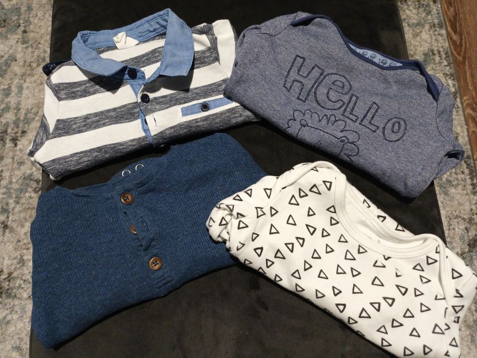 Koszulki body długi rękaw rozmiar 68