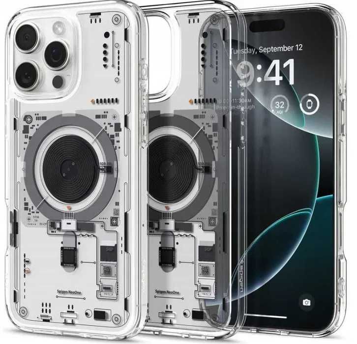 Etui do iPhone 16 Pro Max 6.9, Spigen Ultra Hybrid Mag do MagSafe, mocny case cover