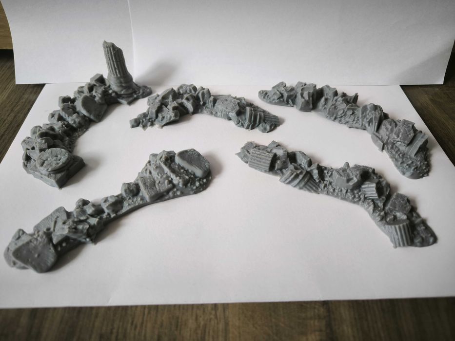 Gruzowisko RPG Diorama Makieta (Zaginione Miasto)