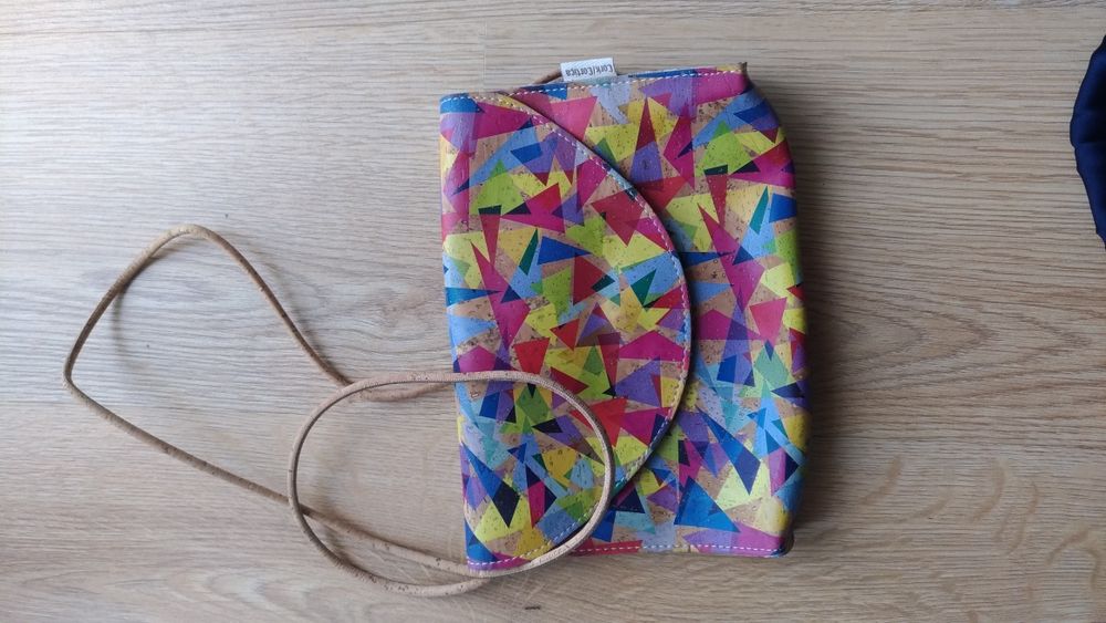 Conjunto mala e carteira de cortiça