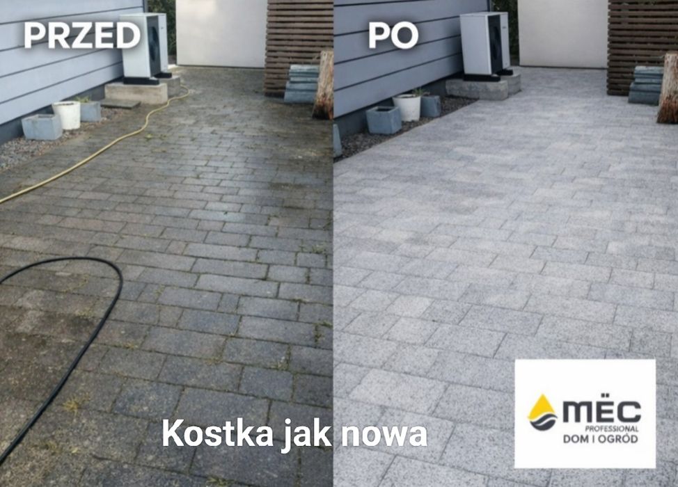 Mycie kostki brukowej, elewacji Wejherowo i okolice