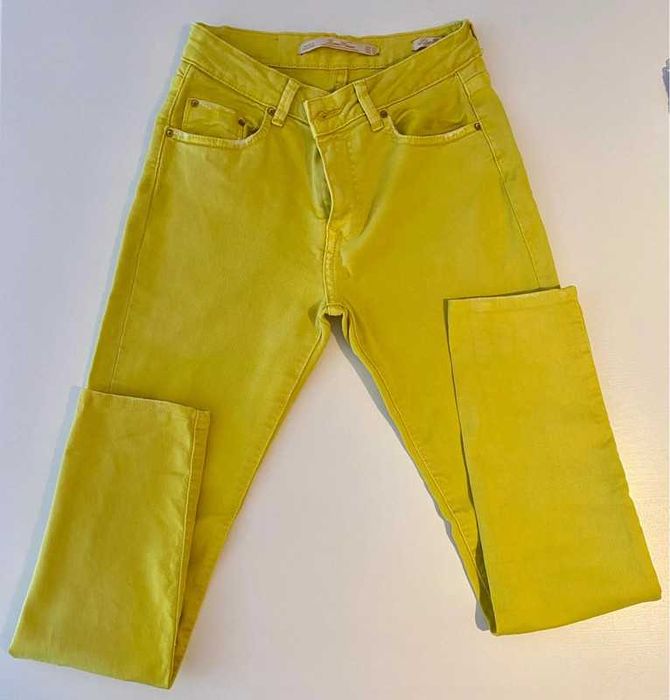 Calça verde lima Zara