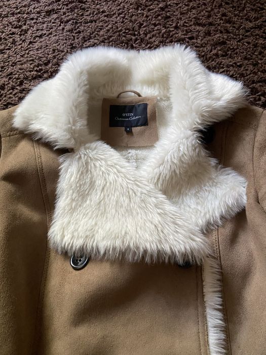 Дублянка жіноча із штучної замші і хутра , фірма O’STIN, р.S