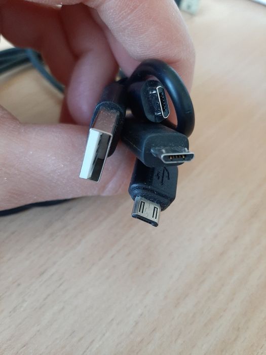 Кабель мікро usb  та tape C