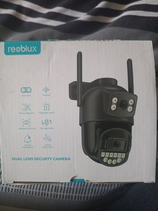 Вулична камера безпеки Reobiux 5G/2.4G WiFi, подвійний об єктив