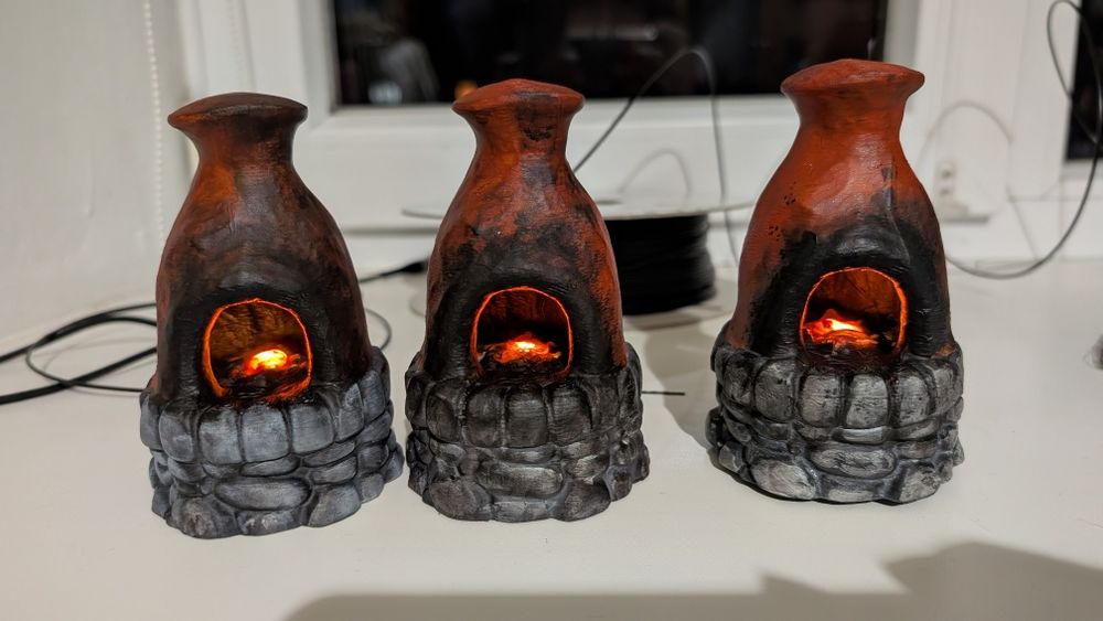 Фигурки из разных игор ,аниме/пічка з гри Rust / Світильник