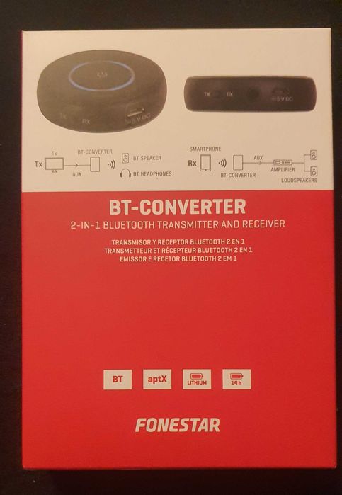 Transmissor e Recetor de Audio Bluetooh