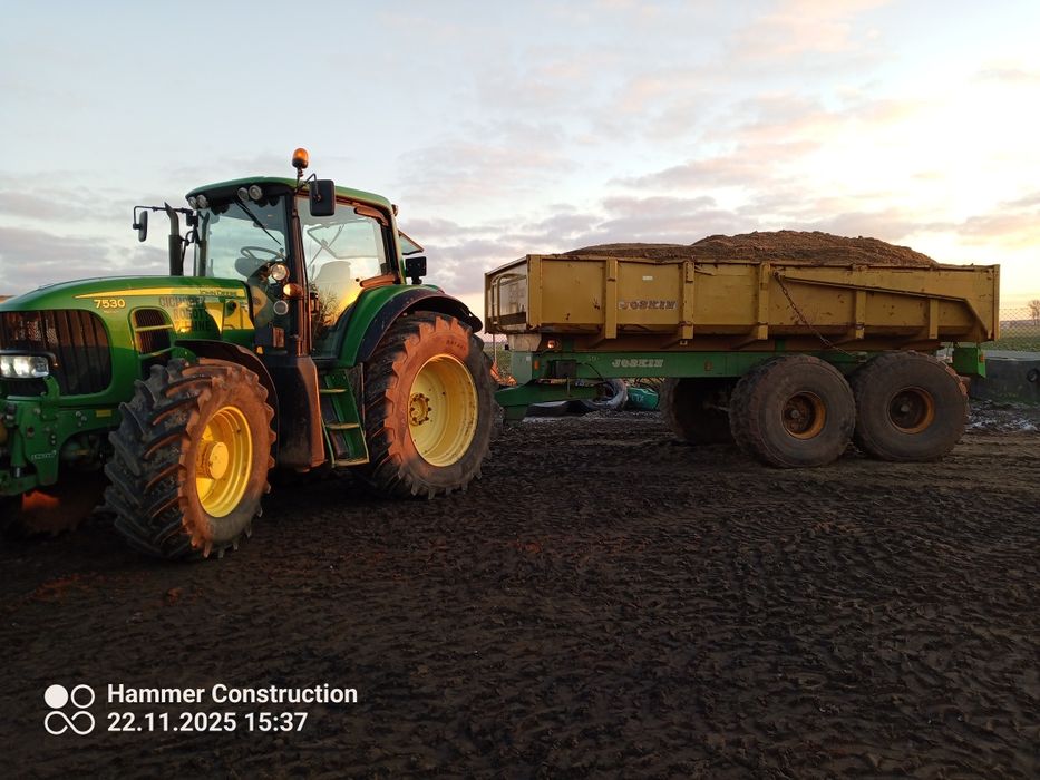 Przyczepa JOSKIN budowlana skorupowa  skrętna oś
