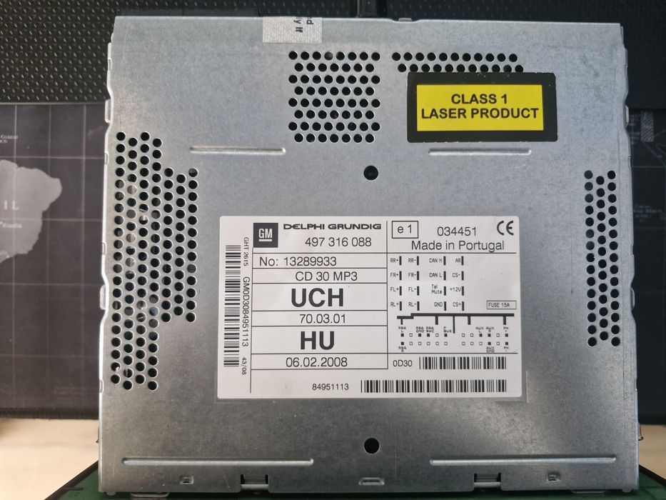 Radio Opel Astra H 2009  CD MP3 DELPHI