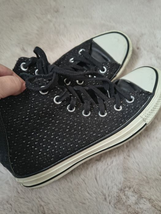 Converse All Star 37,5 | czarne | wysokie | zip | trampki | unisex