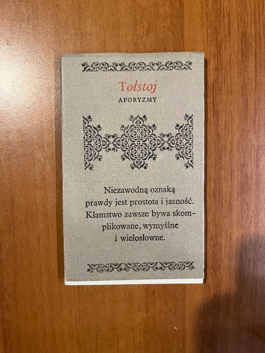Tołstoj ; Aforyzmy