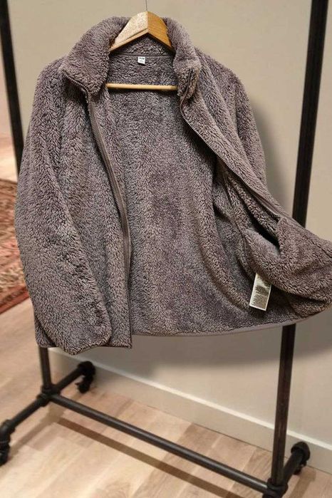 Флисовая плюшевая кофта на молнии UNIQLO, р. S/М