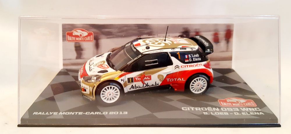 Citroën DS3 WRC 2013 Rally Monte Carlo 1/43 novo