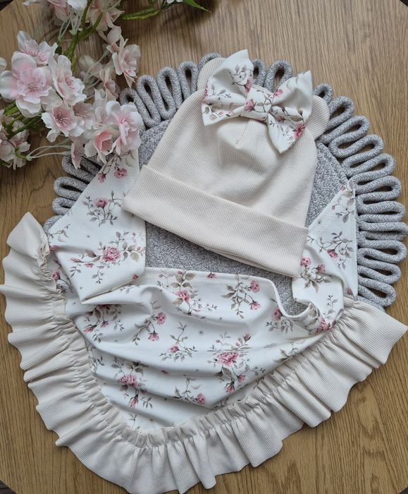 Komplety wiosenne czapka chusta 116