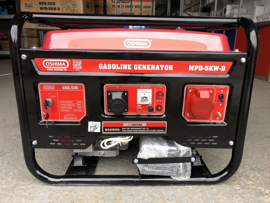 Генератор Oshima MPD-5.5 кВт-D медная обмотка AVR электростартер
