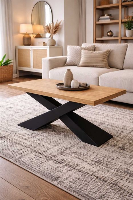 Designerski stolik kawowy – loft, industrial, stół