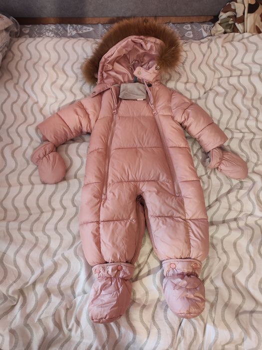 Детский комбинезон зимний для девочки 80 размер