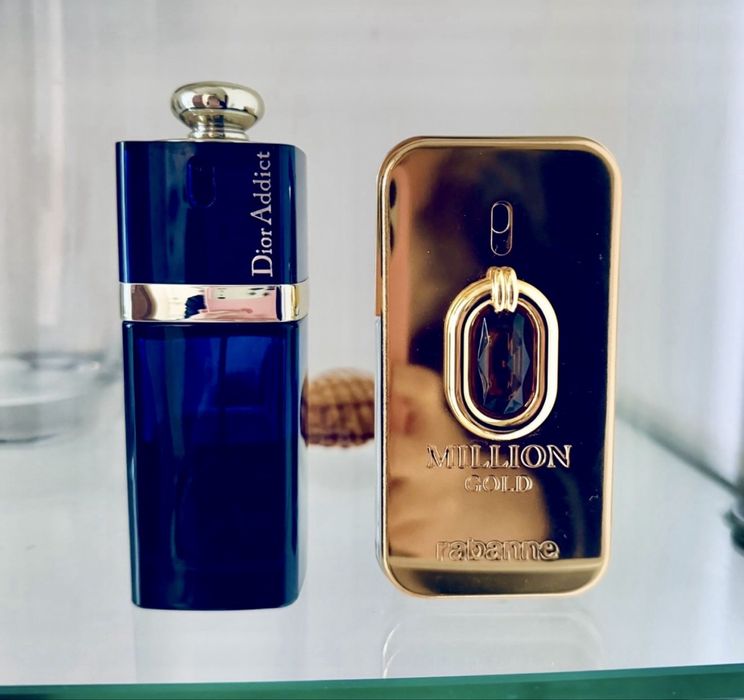 Парфюм винтаж ниша DIOR Addict 2002  parfum Paco RABANNE one million gold elixir intense