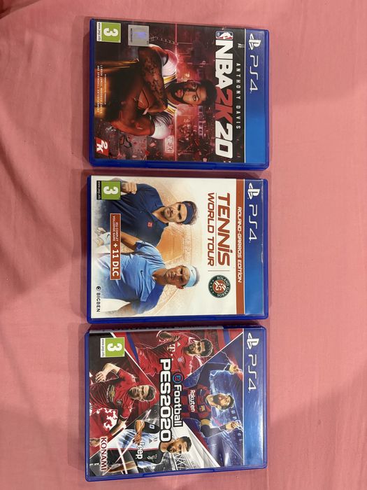 Gry:PES2020,TENNIS,NBA2K20 ps4