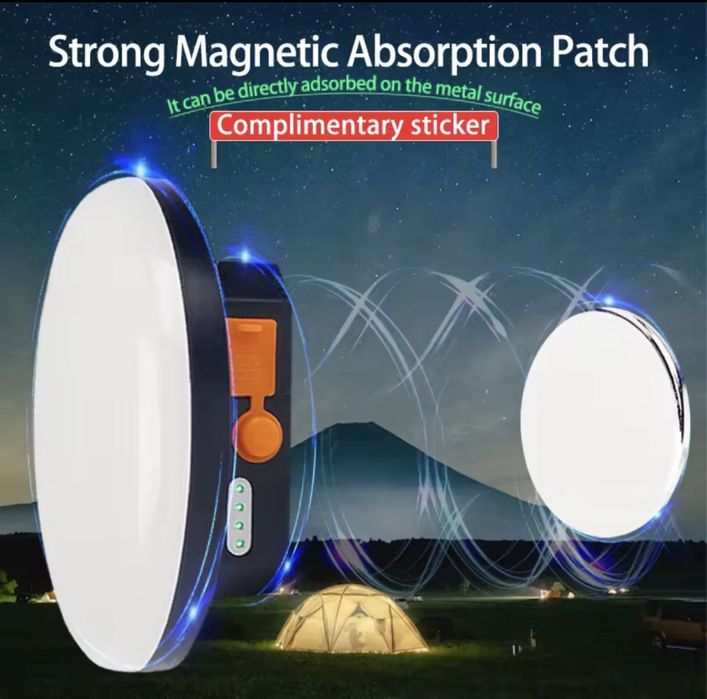 MOS 13 6700 мАч Лампа павербанк до 8 ч очень яркая