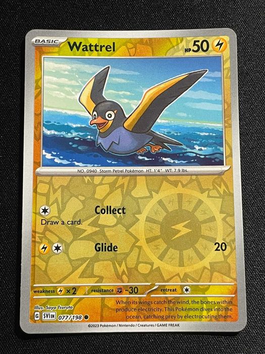 Carta Pokémon Wattrel 77/198 Scarlet & Violet
