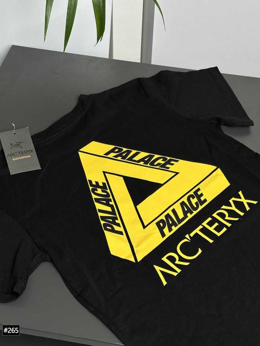 XS - XXL • Новая Футболка ARCTERYX x Palace Hood • Чорна / Біла