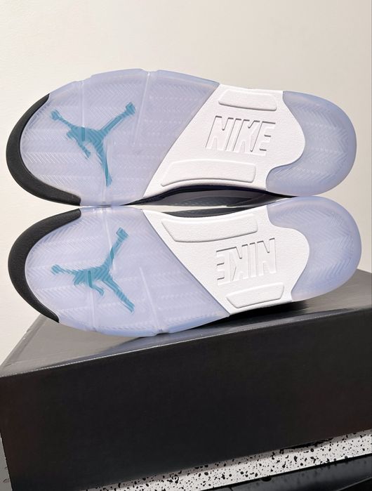 Оригінал Кросівки Air Jordan 5 Retro OG Grape Джордан білі шкіряні