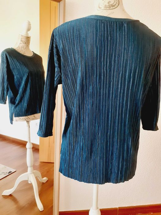 Blusa verde esmeralda Bershka