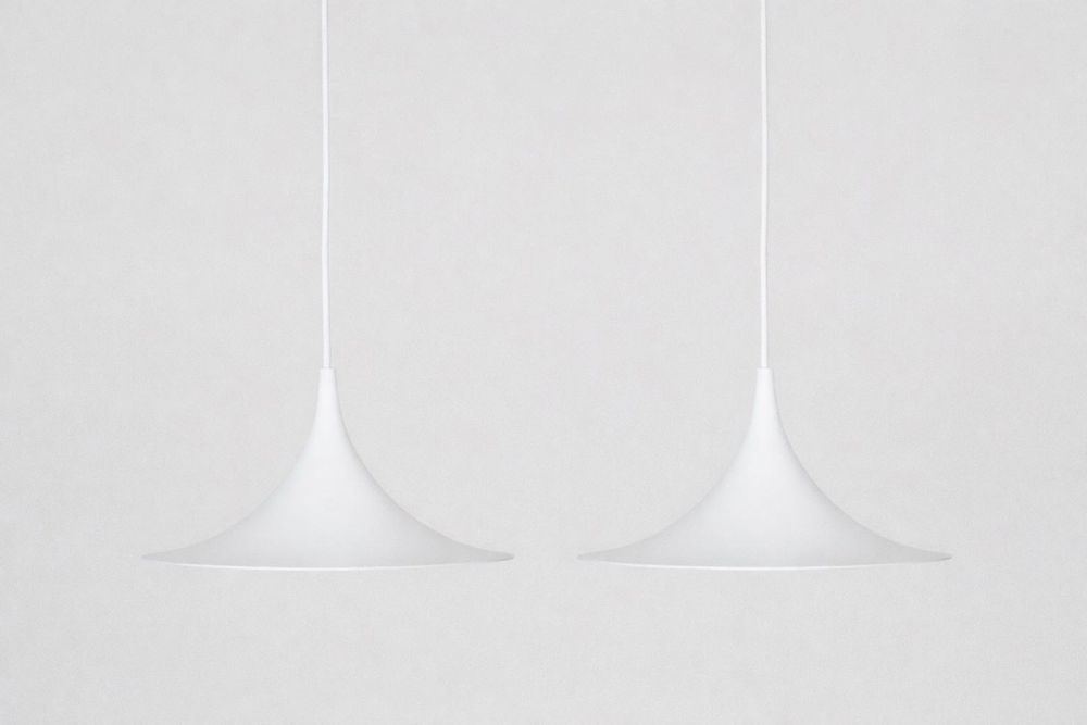 Para duńskich vintage lamp Semi proj. Bonderup i Thorup, Fog og Morup