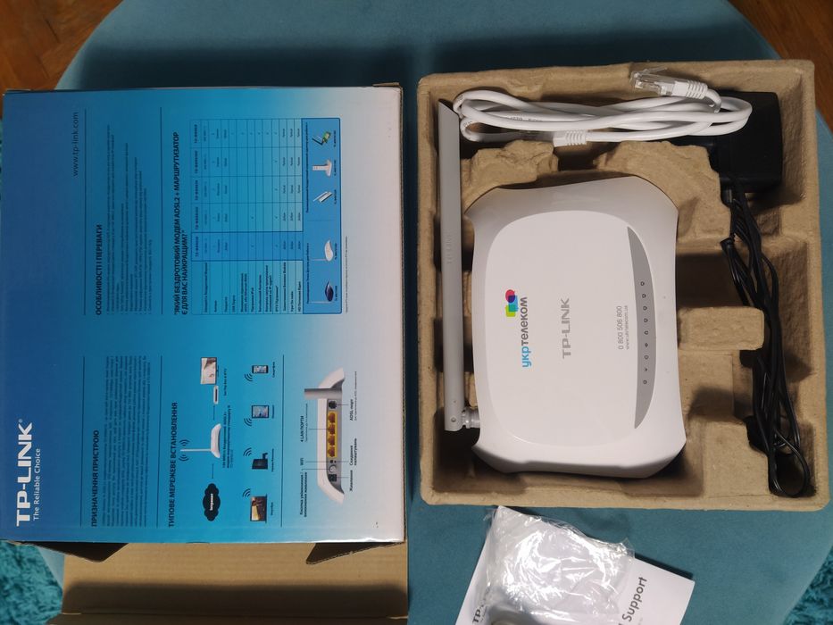 Новий Wi-Fi роутер TP-LINK TD-W8901N ,модем,маршрутизатор