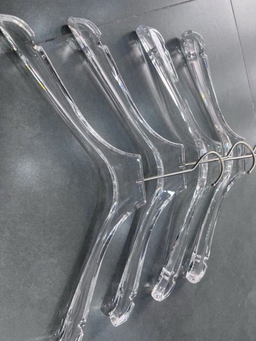 Вішалки акрилові прозор з подовженим крючком