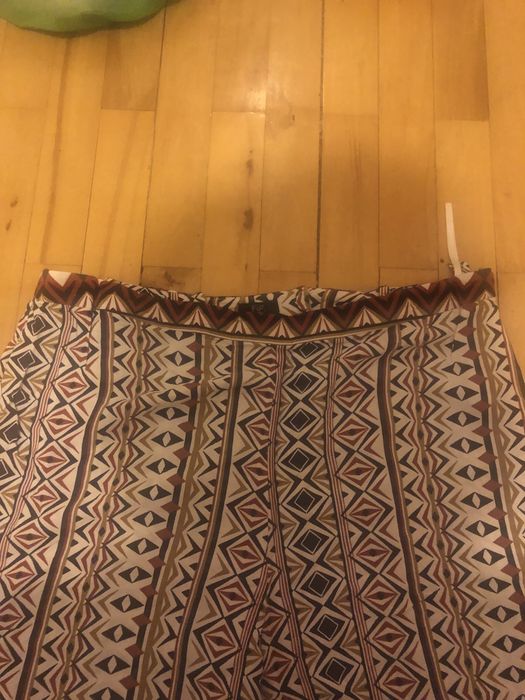 Spodnie damskie szerokie nogawki 46 XXL lekki materiał