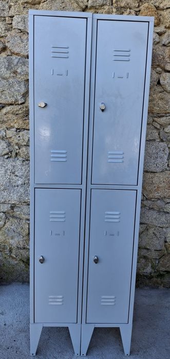 Cacifos Metálicos 2 armários - cacifos duplos