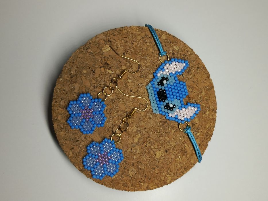 Zestaw biżuterii, rękodzieło