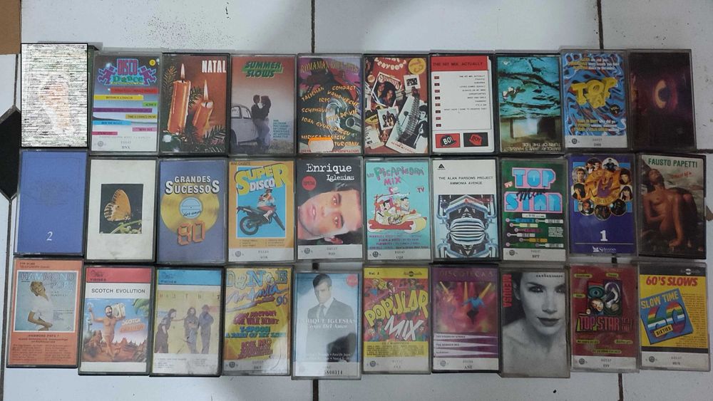 Lote 89 Cassetes antigas Música Estrangeira