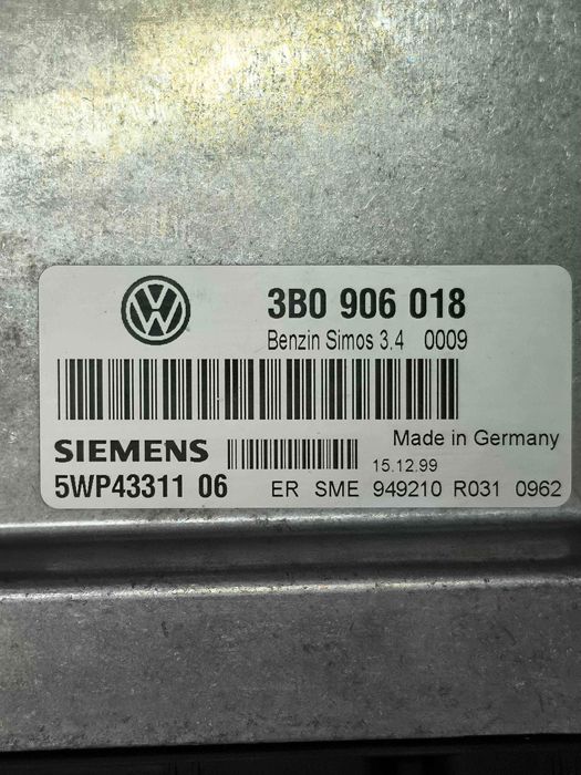 Centralina Motor / ECU VW PASSAT B5 1.8 T (110 kW / 150 cv) [10.1996 - 11.2000]