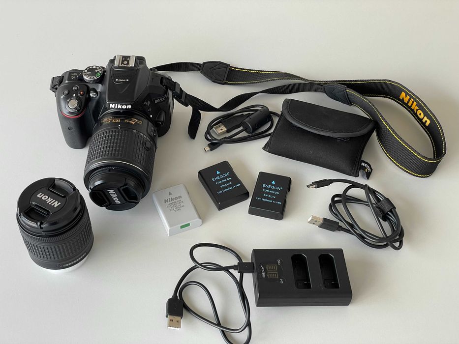Nikon D5300 + 2 Lentes + Extras (Kit Completo) – Excelente Estado