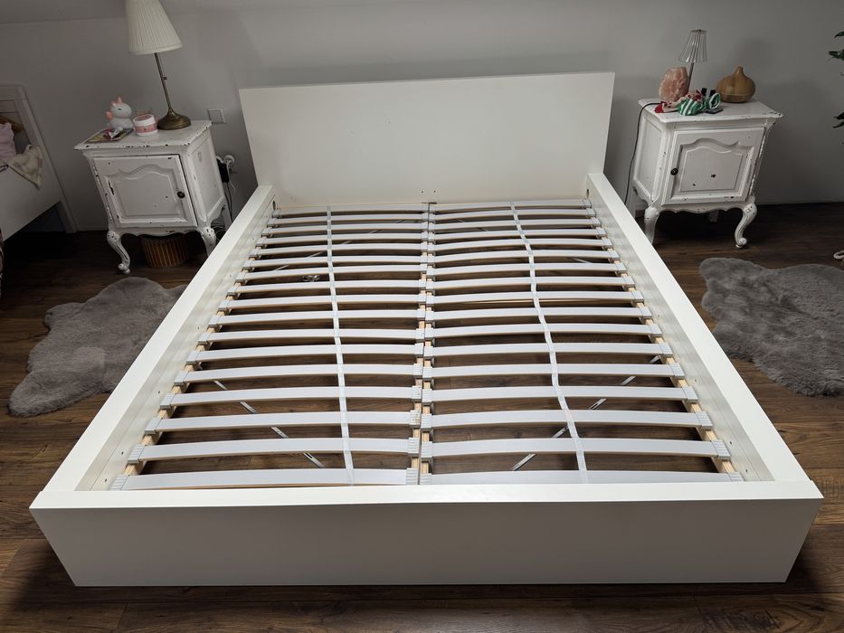 łóżko malm 160x200 ikea plus stelaże stan jak na zdjeciach